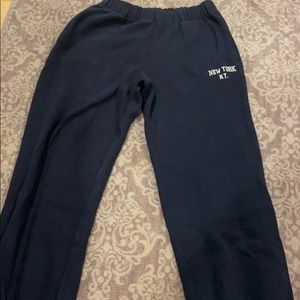 Navy New york,Ny brandy melville sweatpants